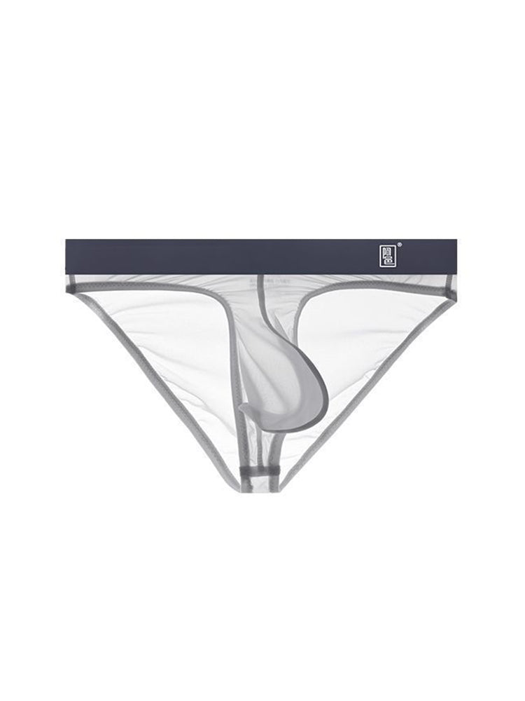 Men's Ultra-Soft Seamless Nylon Briefs Breathable Cooling Fit
