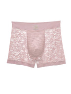 Men's Mid-Rise Sexy Seamless Lace Trunks
