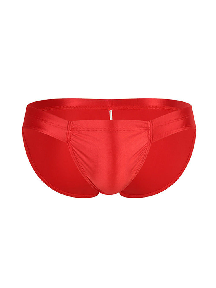 2 Pack Men's Enhancing Pouch Contour-Fit Low-Rise Breathable Briefs
