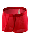 Men's Big Pouch U-convex Breathable Mesh Trunks
