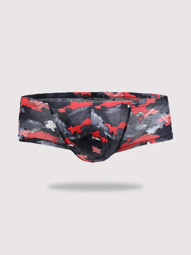 4 Pack Men's U-Pouch Low-Rise Moisture-Wicking Trunks