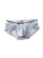 4 Pack Men’s Flower Print Pouch Silky Touch Briefs