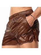 Men's Non-Lined Translucent Sexy Beach Shorts