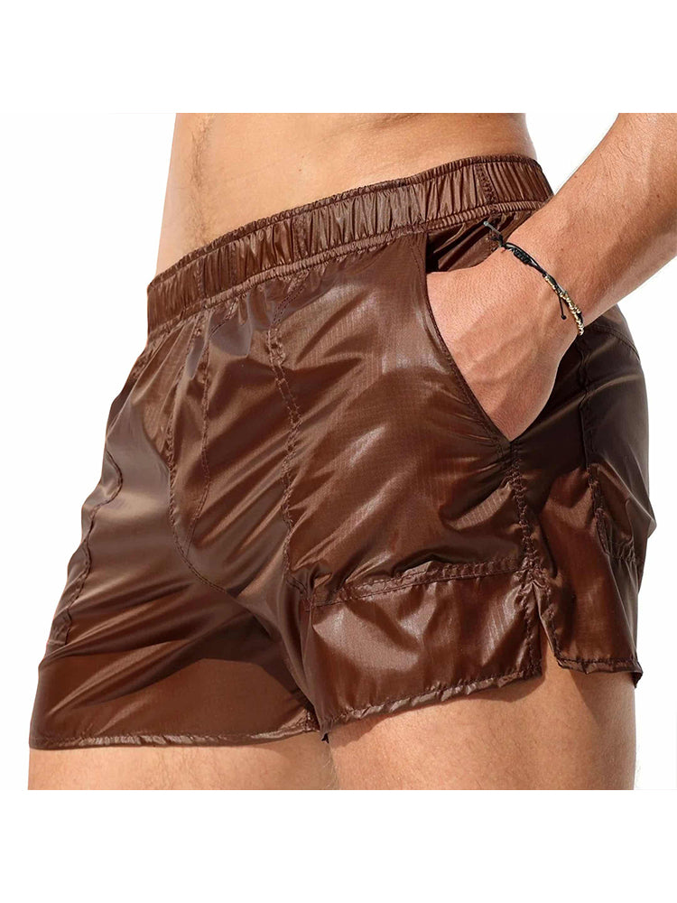 Men's Non-Lined Translucent Sexy Beach Shorts
