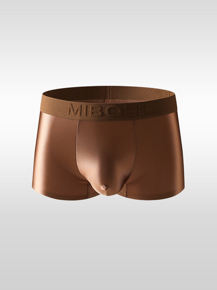 2 Pack Men's Premium Ice Silk Trunks – Ultra-Soft, Lightweight & Breathable