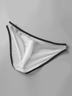 2 Pack Men's U-Pouch Sheer Mesh Briefs