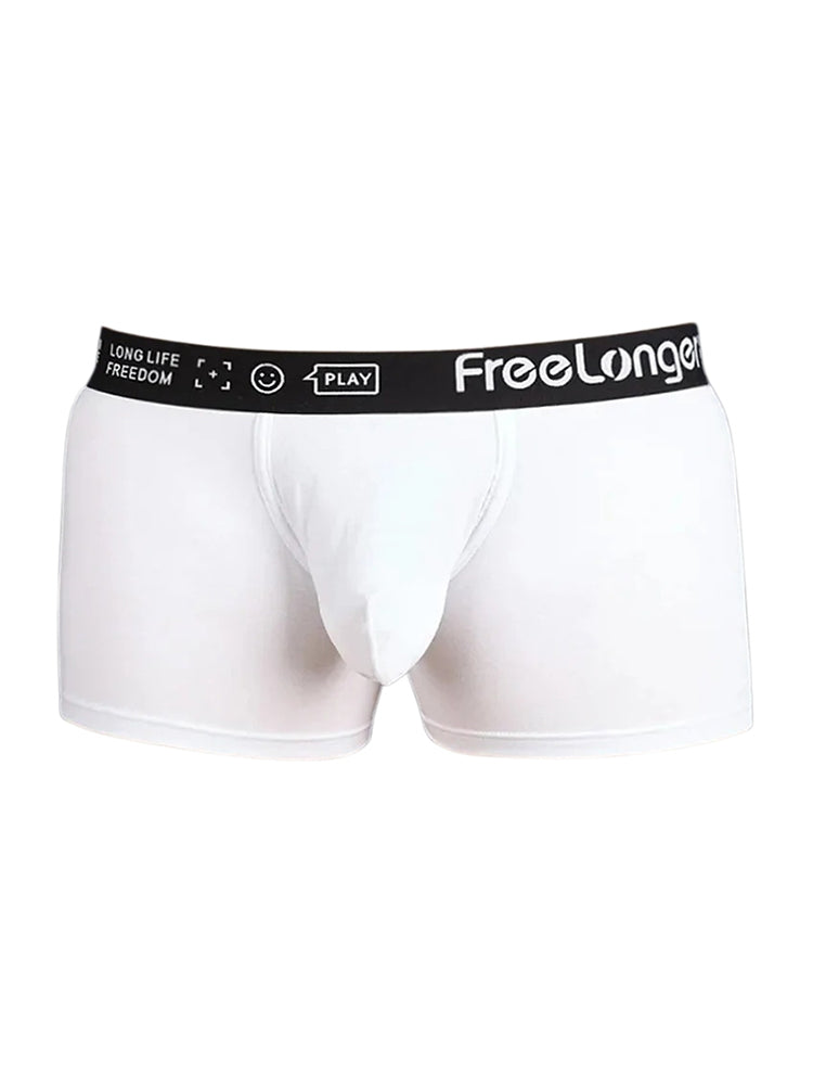 FreeLonger Men’s Soft Cotton Support Pouch Trunks