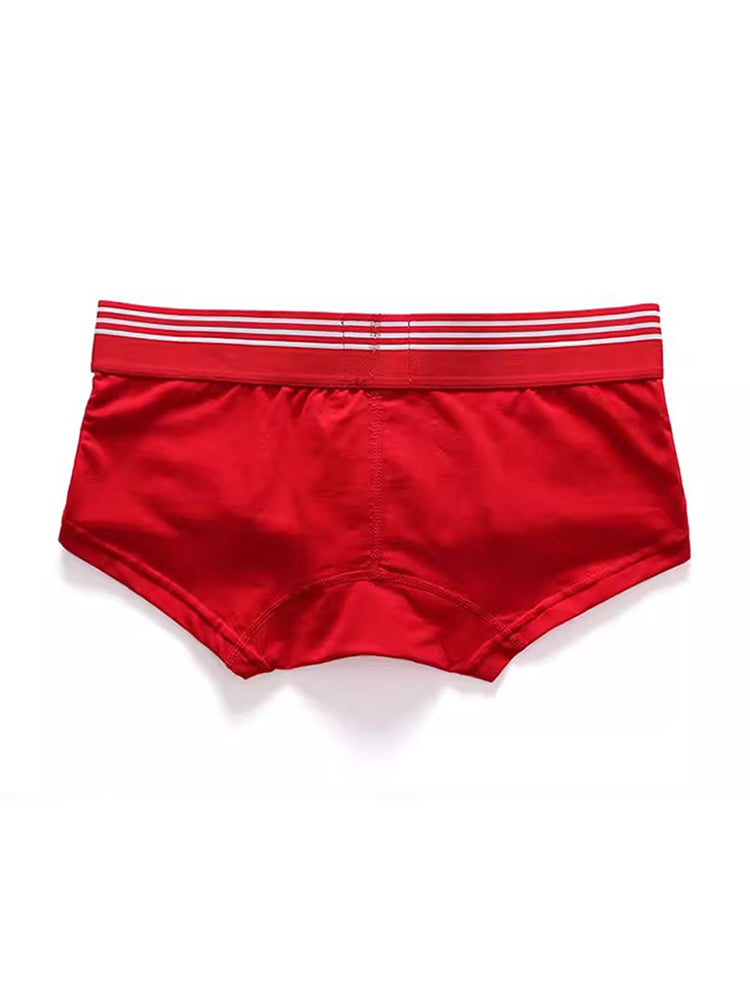 Men's Slim-Fit Cotton Trunks - Low Rise & Lifting Support