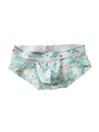4 Pack Men’s Flower Print Pouch Silky Touch Briefs