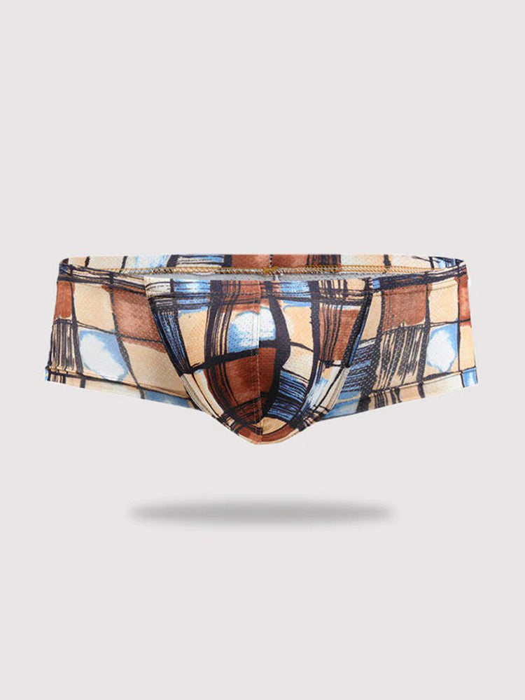 4 Pack Men's U-Pouch Low-Rise Moisture-Wicking Trunks