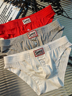 2 Pack Men's Premium Comfortable Fabric Low-Rise U-Shaped Briefs