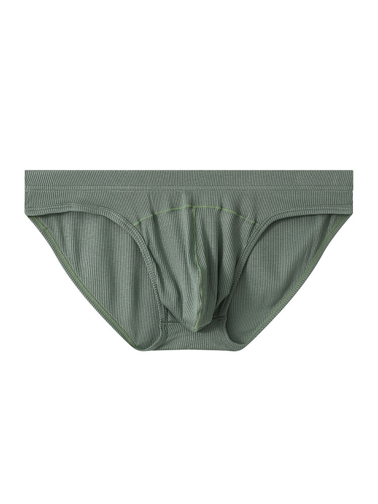 3 Pack Men's Sexy Threaded U-Shaped Briefs