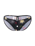 Men's Stretch Briefs with Convertible Front Opening & Open-Back Design