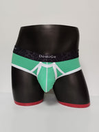 2 Pack Men's Detachable Front Pouch Durable Stretch Skin-Friendly Briefs