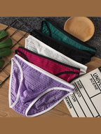 Men's Lace Mesh Checkered Briefs – 2-Pack