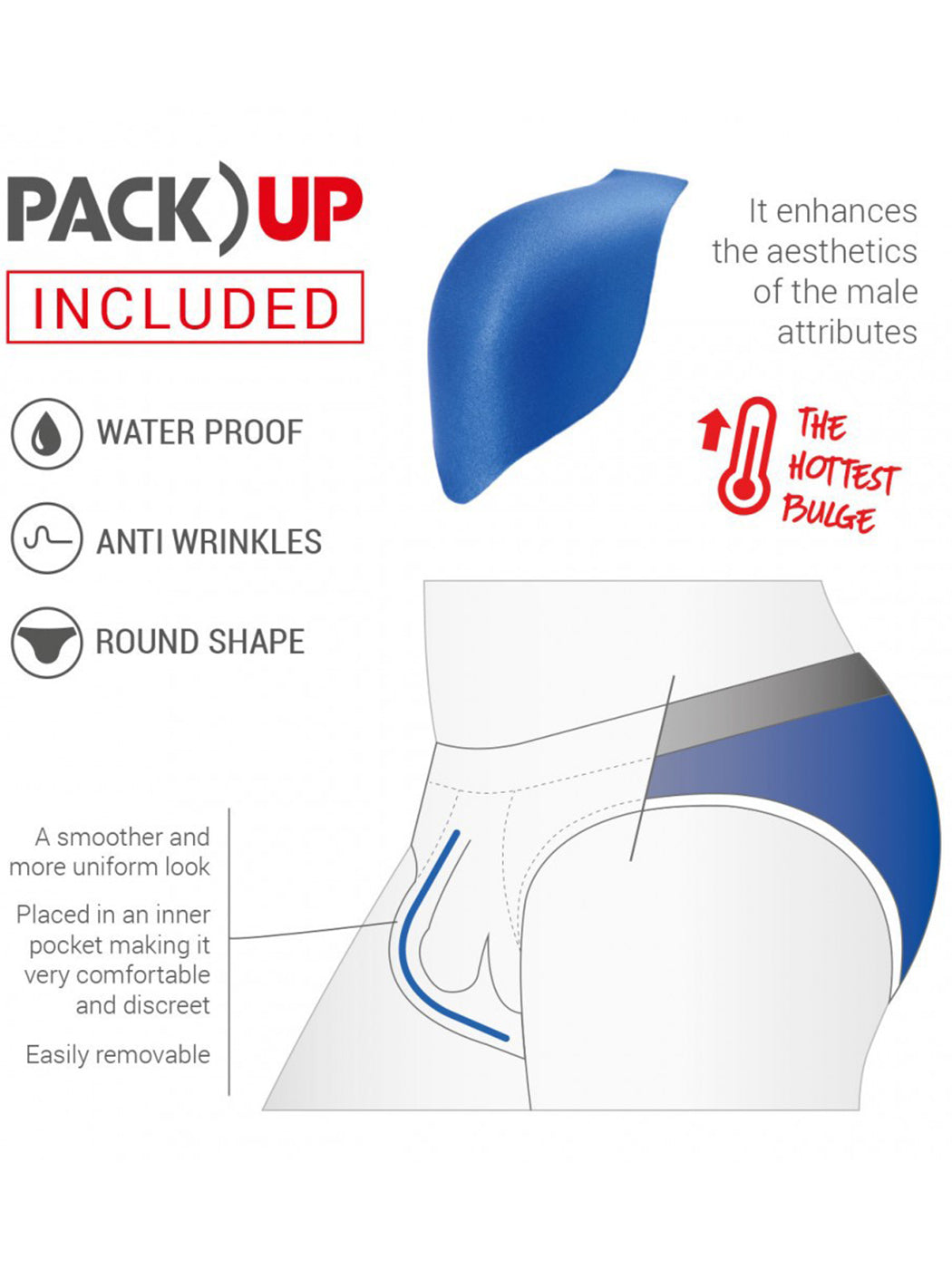 Men’s Breathable Mesh Swim Briefs with Removable Pad
