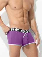 2 Pack Men's Sexy Modal Trunks with Open Front & Back and Removable Pouch
