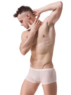 Lightweight Breathable Ice Silk U Contoured Boxers for Men