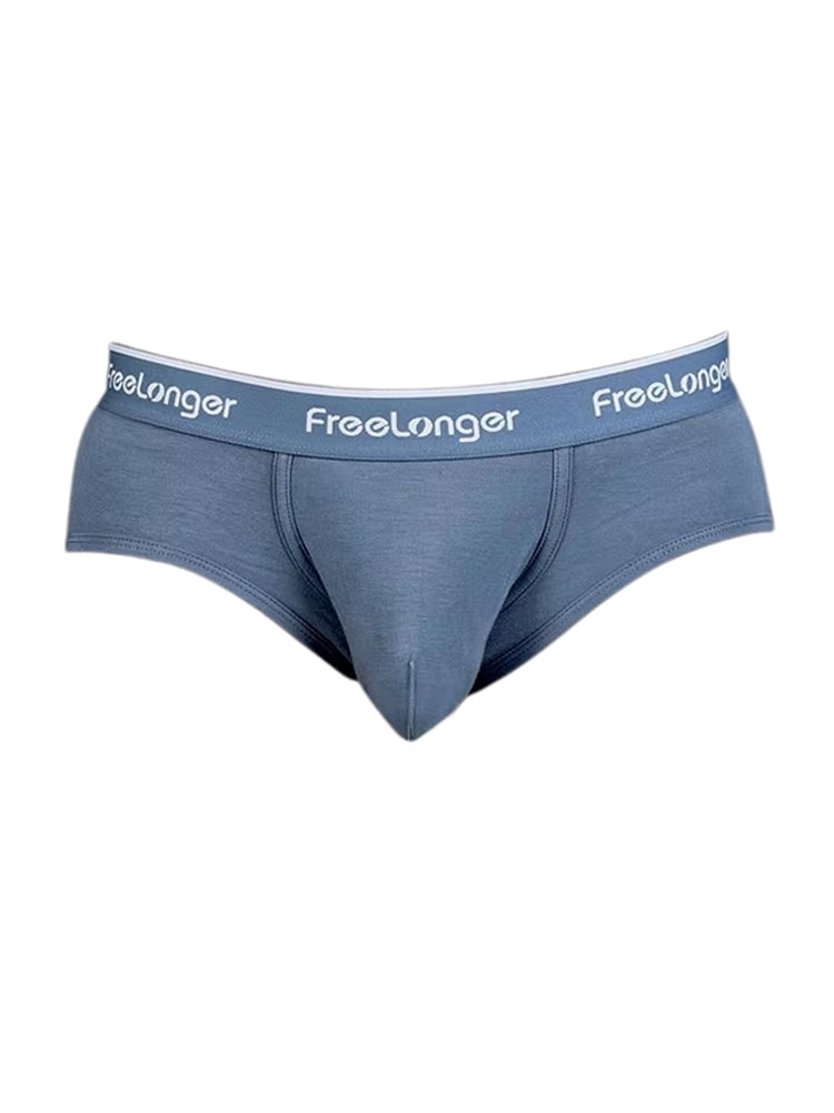 FreeLonger Men's Comfy Separate Support Pouch Briefs