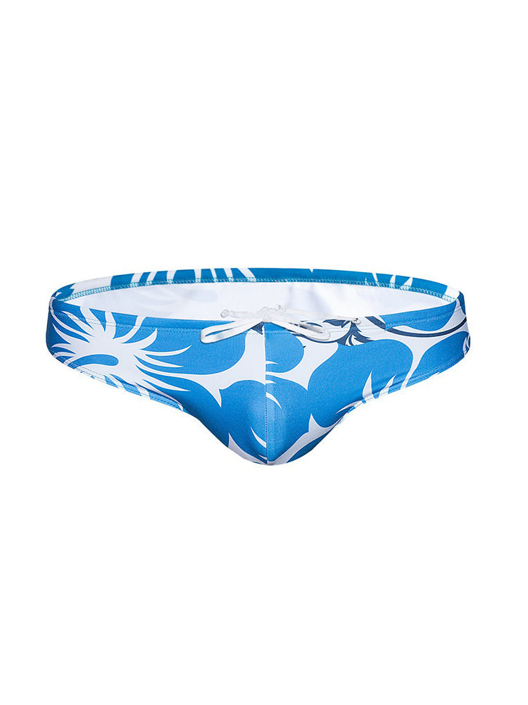 Men's Lightweight Low-Rise Bold Prints Swim Briefs & Trunks