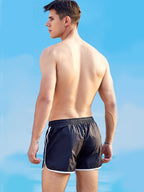 Men’s Waistband Drawstring Beach Swim Shorts