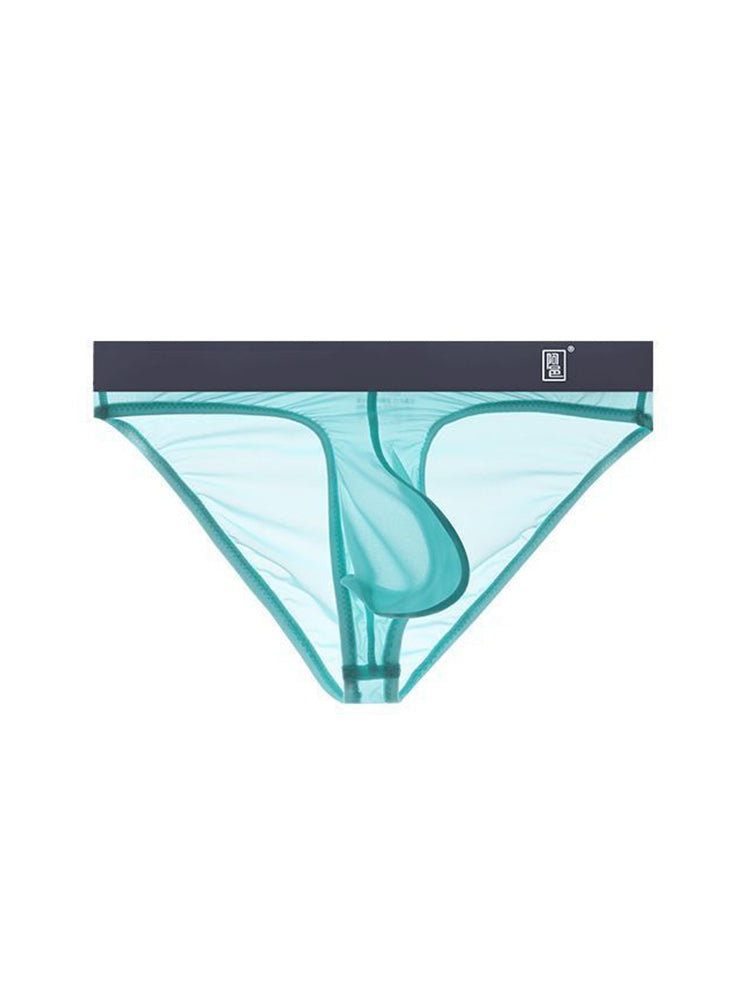 Men's Ultra-Soft Seamless Nylon Briefs Breathable Cooling Fit