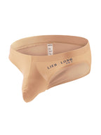 3 Packs of Men's Ice Silk Seamless Convex Pouch Briefs