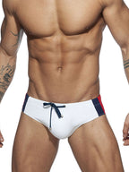 Men's Removable Pad Swim Brief with Drawstring