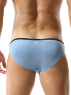 Men's Low-rise Mesh U-shaped Convex Pocket Sports Briefs