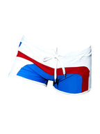 Men's Trendy Color-Block Beach Swim Shorts & Trunks