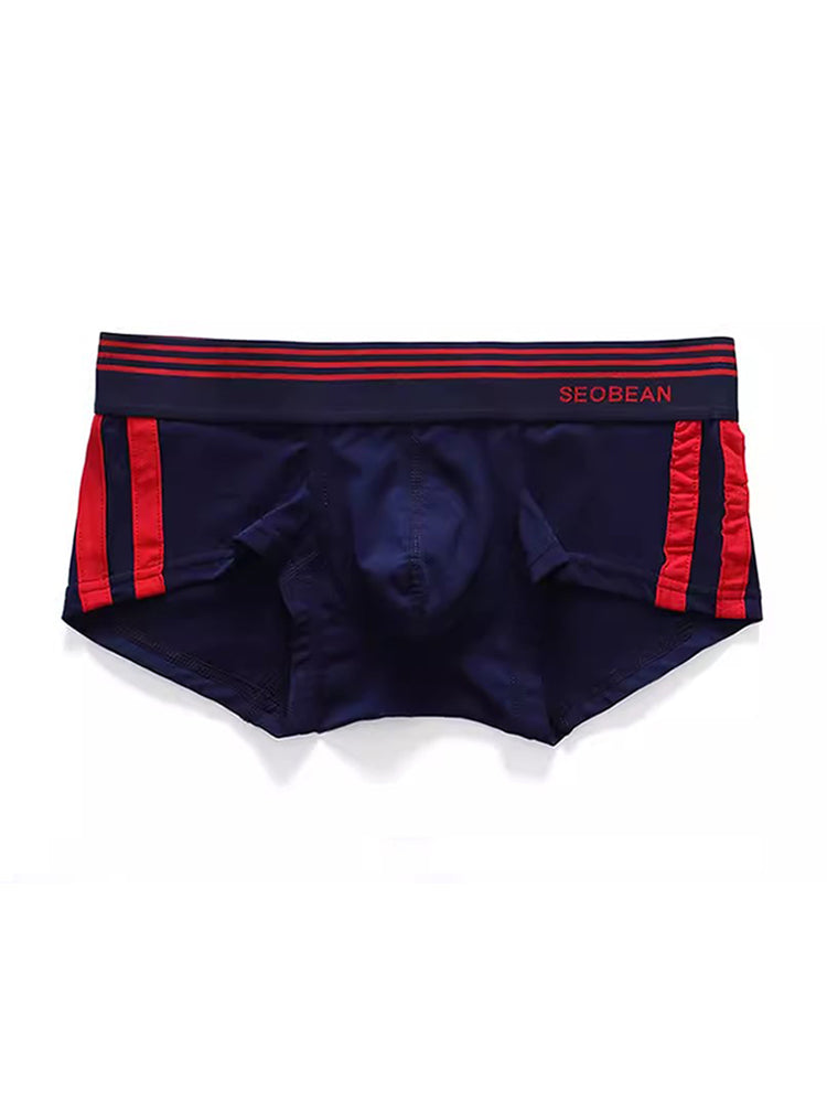Men's Slim-Fit Cotton Trunks - Low Rise & Lifting Support