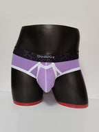 2 Pack Men's Detachable Front Pouch Durable Stretch Skin-Friendly Briefs