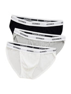 3 Pack Men's Sporty Comfy Waistband Briefs