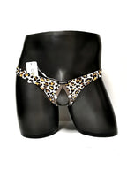 Men's Stretch Briefs with Convertible Front Opening & Open-Back Design