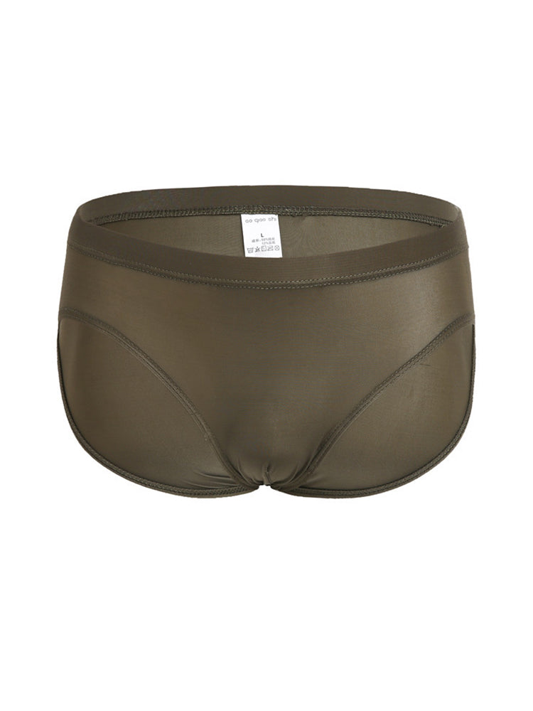 4 Pack Men’s Seamless Solid Color Smooth Touch Briefs