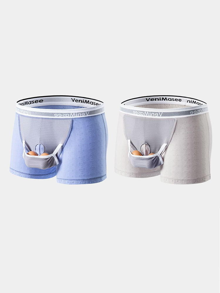 Men's Cotton Pouch Trunks with Adjustable Support