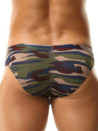 2 Pack Men's Classic Camo Mesh U-Shaped Pouch Breathable Briefs