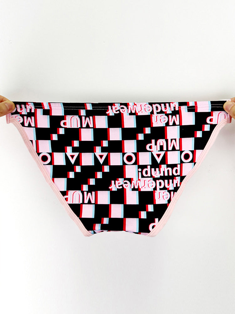 Men's Expanded Pouch Briefs with Alphabet Print – 2-Pack