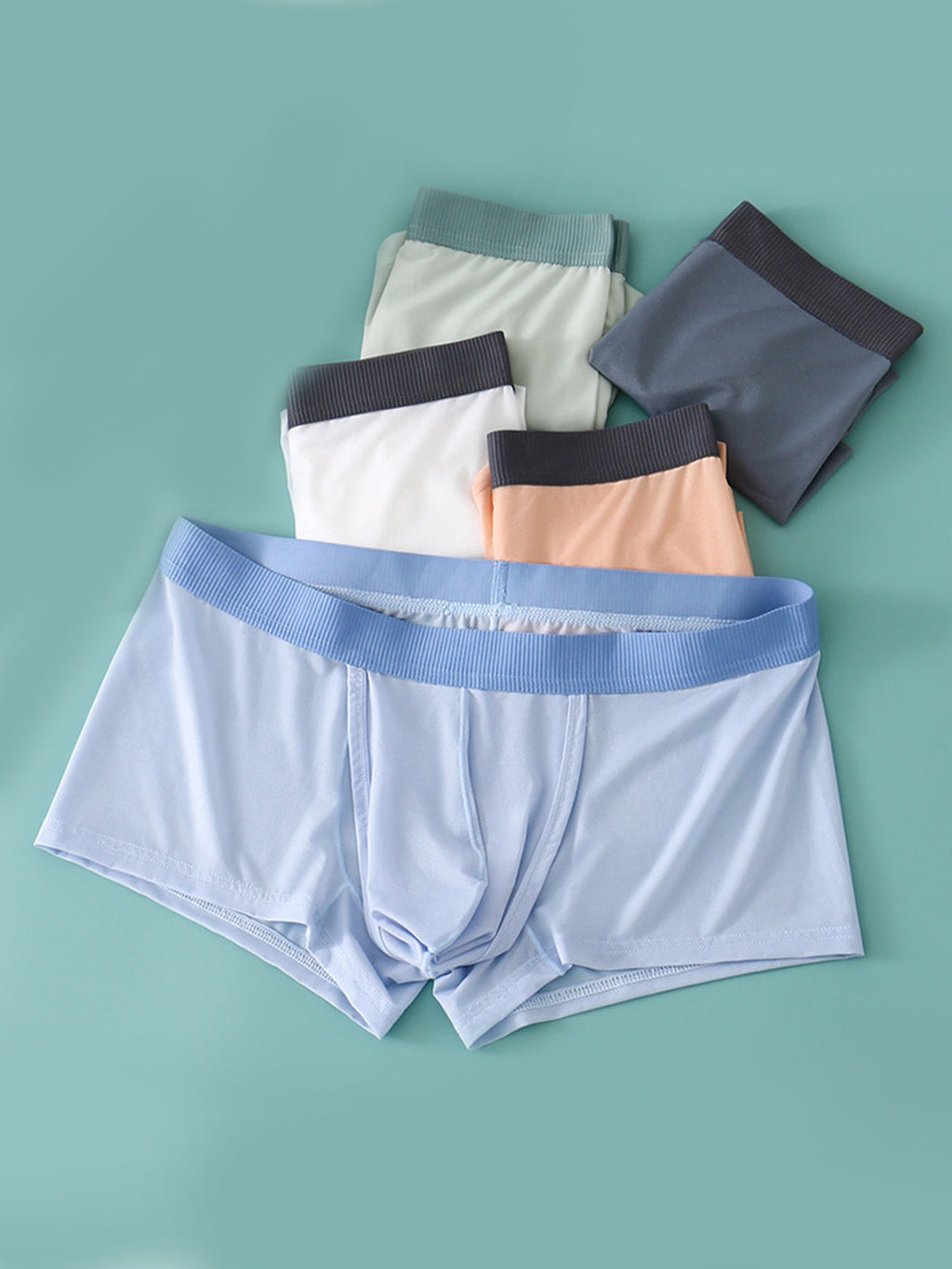 2 Pack Men's Ultra-Thin Trunks with Open Fly