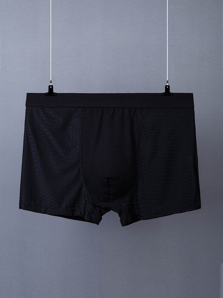 4 Pack Men’s Breathable Mesh Trunks with Antibacterial Fabric