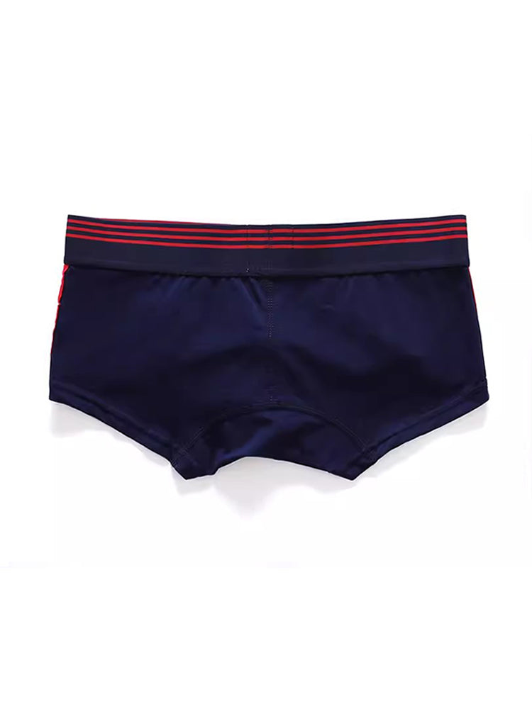 Men's Slim-Fit Cotton Trunks - Low Rise & Lifting Support