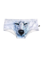 Men's Low-Rise Stylish Animal Print Swim Briefs