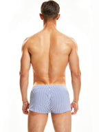 2 Pack Men’s Classic Striped Trunks with Button Fly