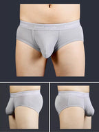 FreeLonger Men's Comfy Separate Support Pouch Briefs