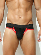 2 Pack Men's Breathable Side-Open Thin and Lightweight Supportive Fit Briefs