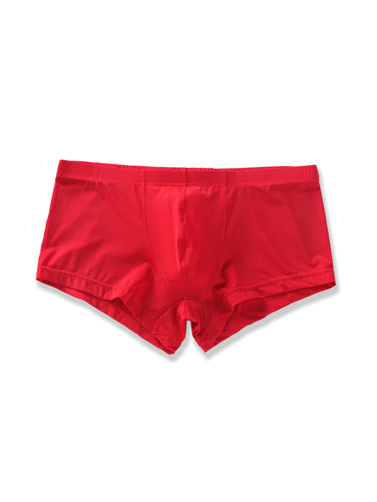 Lightweight Breathable Ice Silk U Contoured Boxers for Men