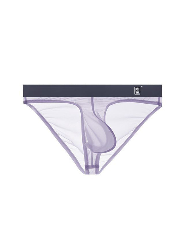 Men's Ultra-Soft Seamless Nylon Briefs Breathable Cooling Fit