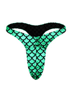 4 Pack Men's Large Pouch Playful Print Quick Dry Swim Thongs