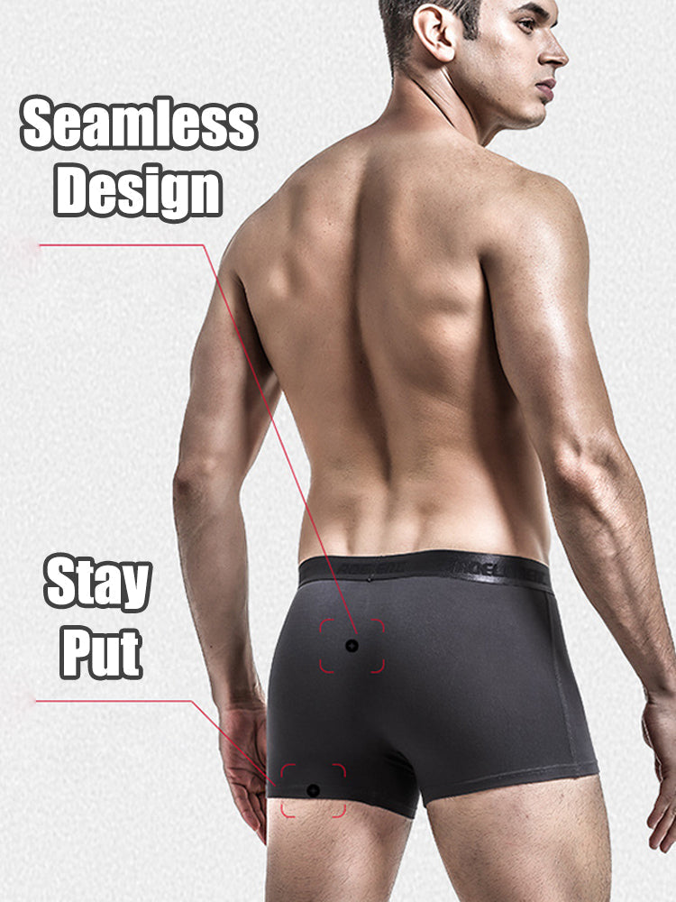 3 Pack Men's Separated Pouch Mesh Support Trunks