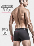 3 Pack Men's Separated Pouch Mesh Support Trunks